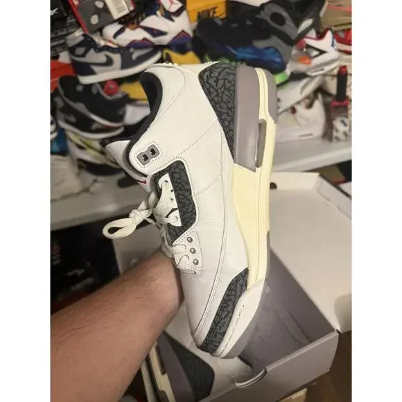 Jordan retro 3 cement grey sz 11.5
